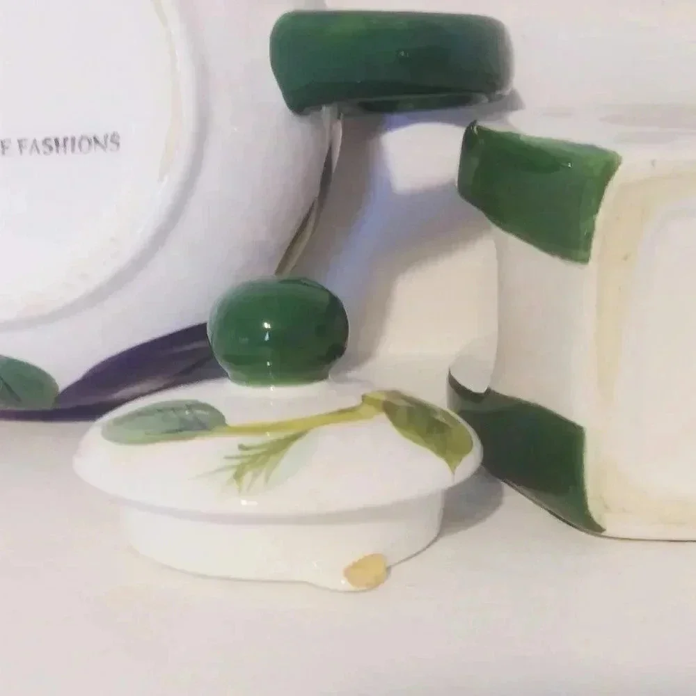 Sakura Fruit‎ Tea Coffee Pot & Napkin Holder Set